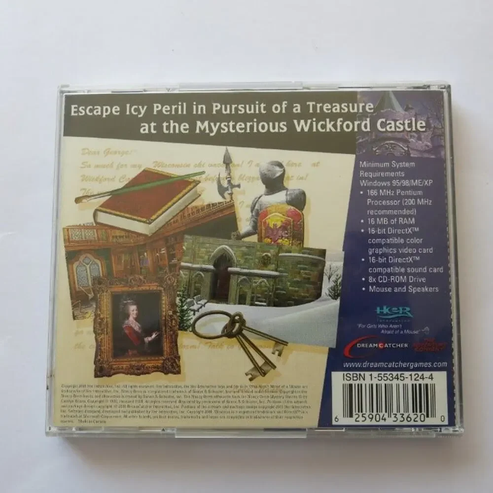 Nancy Drew Treasure in Royal Tower Game PC-CD Rom Software 2001 Windows 95/98